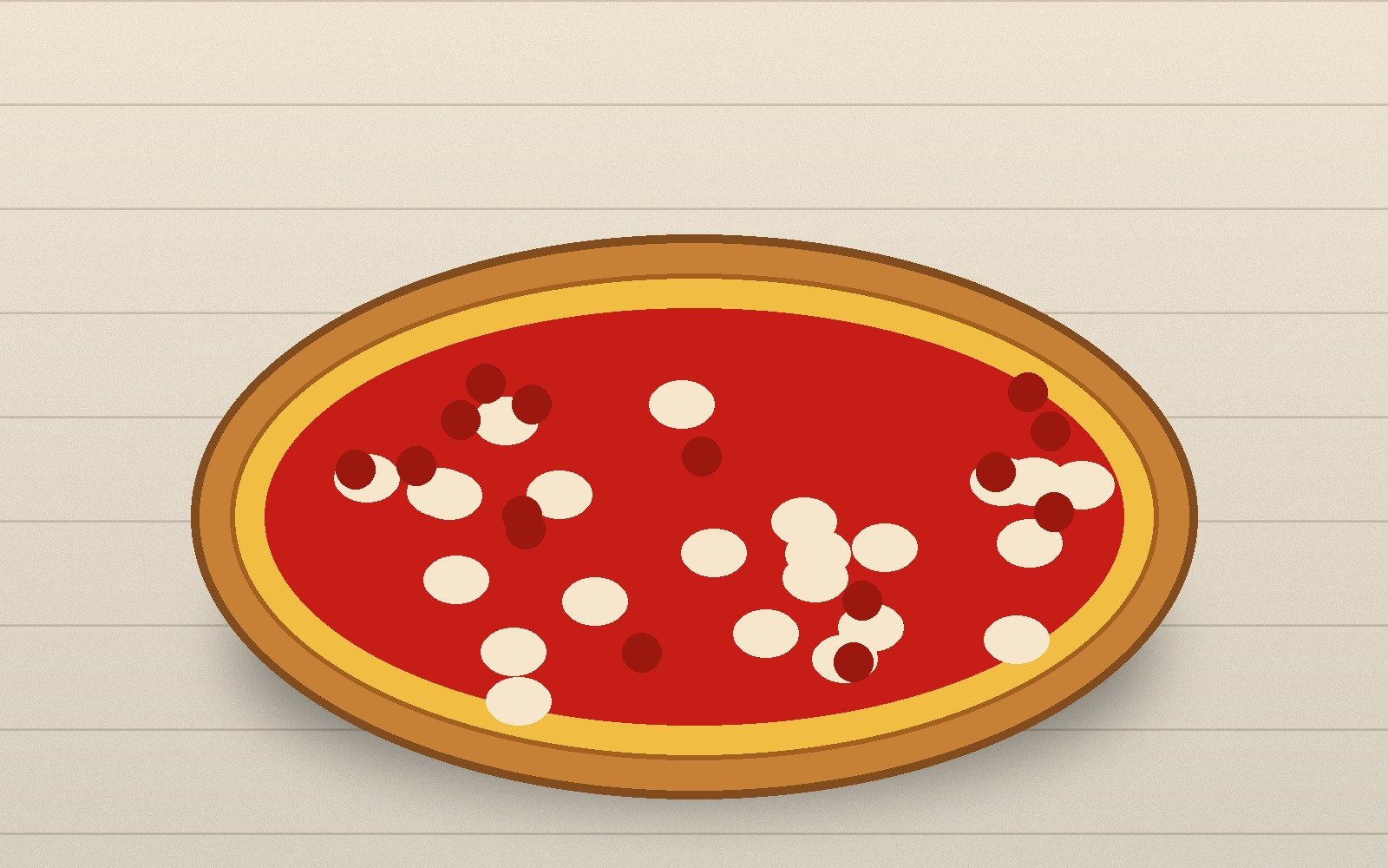 Chicago deep dish pizza