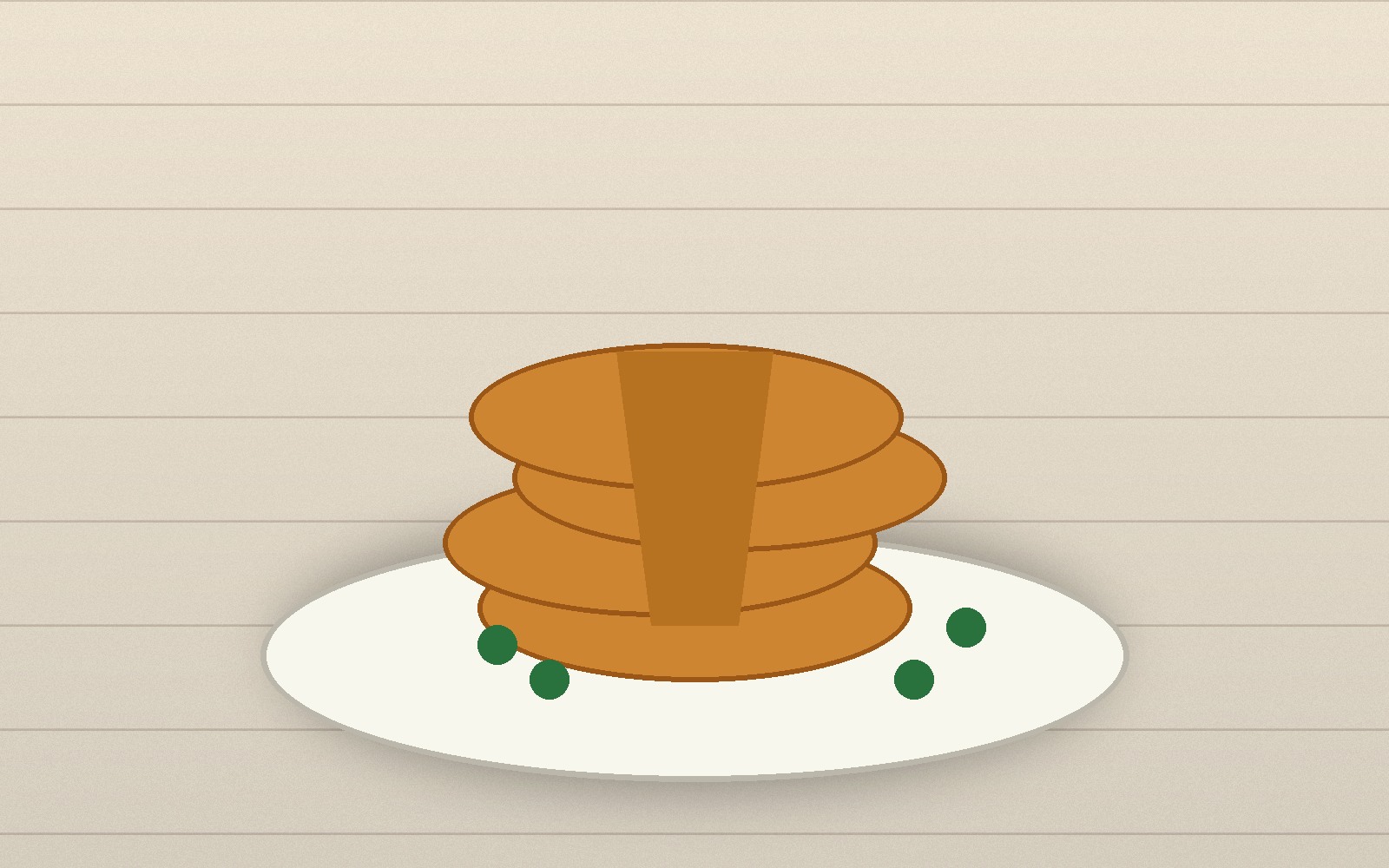 Pancakes with fruit